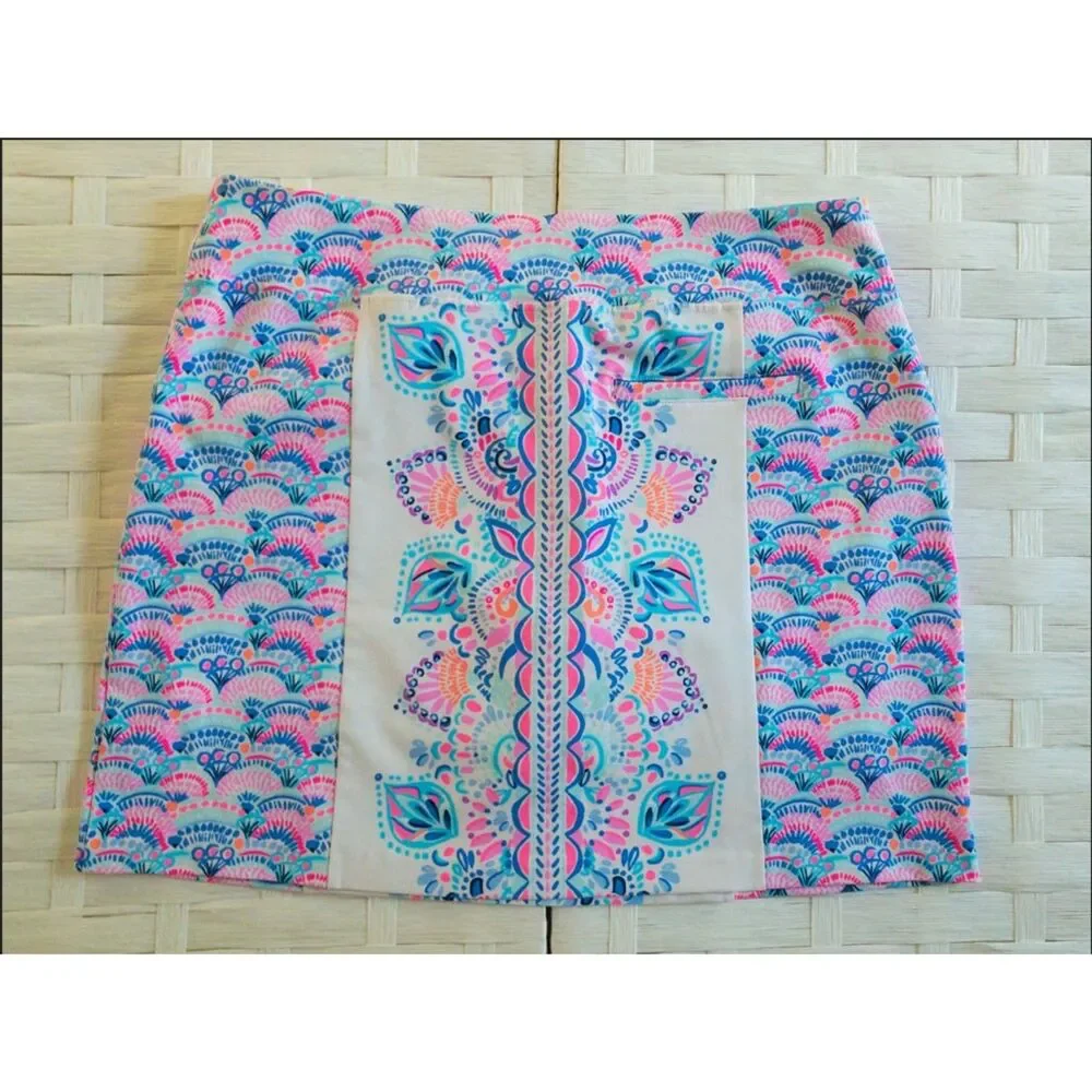 Lilly Pulitzer Luxletic Monica Skort Chic Retreat Golf Pickleball Tennis Size 16